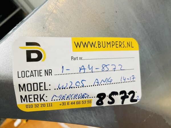 BUMPER Mercedes C Klasse W205 AMG GT Grill 6xpdc 2014-2017 VOORBUMPER 1-A4-8572z
