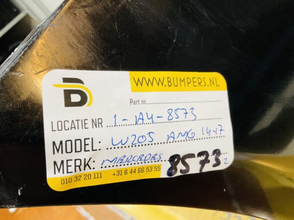 BUMPER Mercedes C Klasse W205 AMG GT Grill 6xpdc 2014-2017 VOORBUMPER 1-A4-8573z