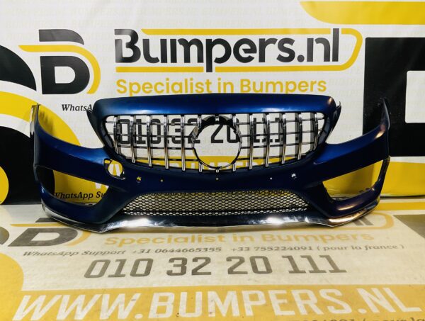 BUMPER Mercedes C Klasse W205 AMG GT Grill 6xpdc 2014-2017 VOORBUMPER 1-A4-8575z