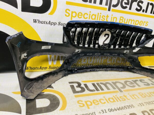 BUMPER Mercedes C Klasse W205 AMG GT Grill 6xpdc 2014-2017 VOORBUMPER 1-A4-8575z