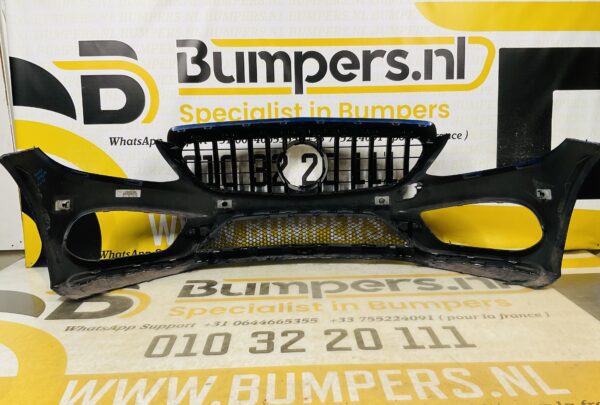 BUMPER Mercedes C Klasse W205 AMG GT Grill 6xpdc 2014-2017 VOORBUMPER 1-A4-8575z