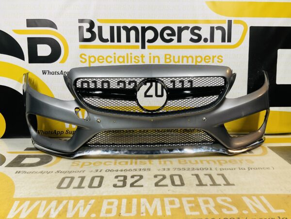 BUMPER Mercedes C Klasse W205 AMG C43 4xpdc 2014-2017 VOORBUMPER 1-A4-8577z