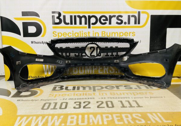 BUMPER Mercedes C Klasse W205 AMG C43 4xpdc 2014-2017 VOORBUMPER 1-A4-8577z