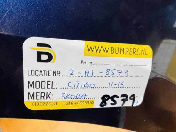 BUMPER Skoda Citigo 2011-2017 VOORBUMPER 2-H1-8579z