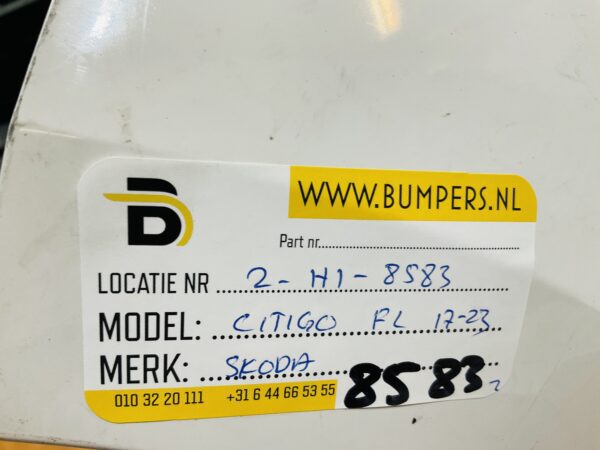 BUMPER Skoda Citigo Facelift 2017-2023 VOORBUMPER 2-H1-8583z