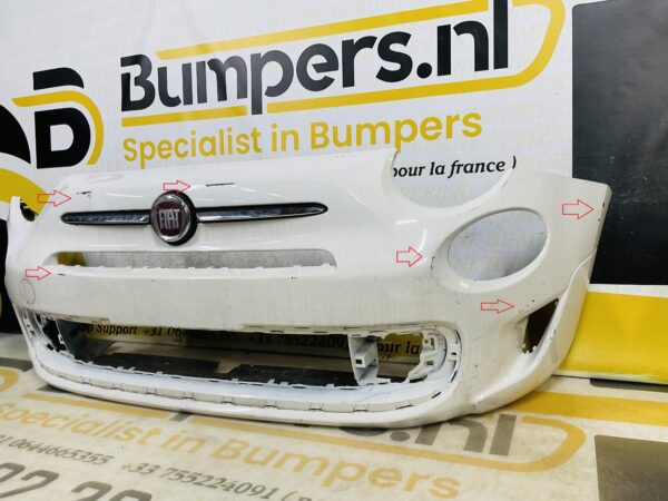 BUMPER Fiat 500 Sport Facelift 2016-2021 VOORBUMPER 2-B8-9148z