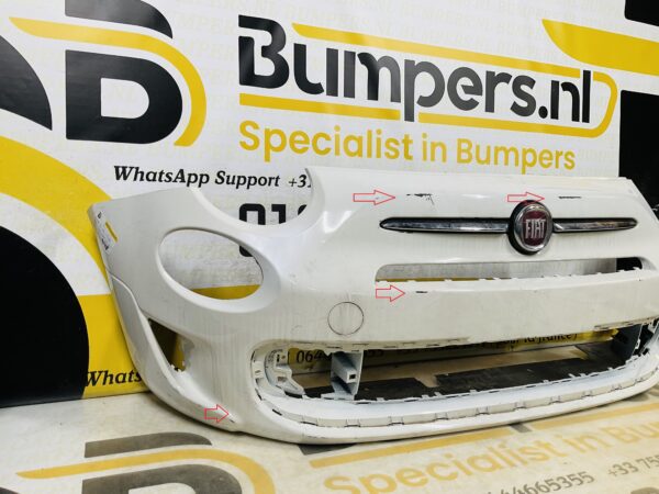 BUMPER Fiat 500 Sport Facelift 2016-2021 VOORBUMPER 2-B8-9148z