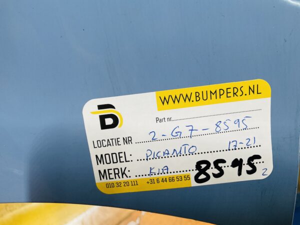 BUMPER Kia Picanto 2017-2021 VOORBUMPER 2-G7-8595z