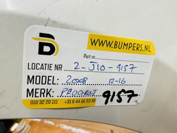 BUMPER Peugeot 2008 2012-2016 VOORBUMPER 2-J10-9157z