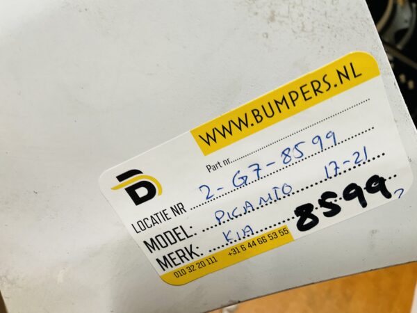 BUMPER Kia Picanto 2017-2021 VOORBUMPER 2-G7-8599z