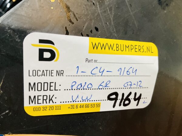 BUMPER Volkswagen Polo 6R  2007-2012 VOORBUMPER 1-C4-9164z