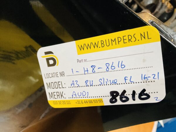 BUMPER Audi A3 8V Sline S-Line Facelift KLS 2016-2021 VOORBUMPER 1-H8-8616z