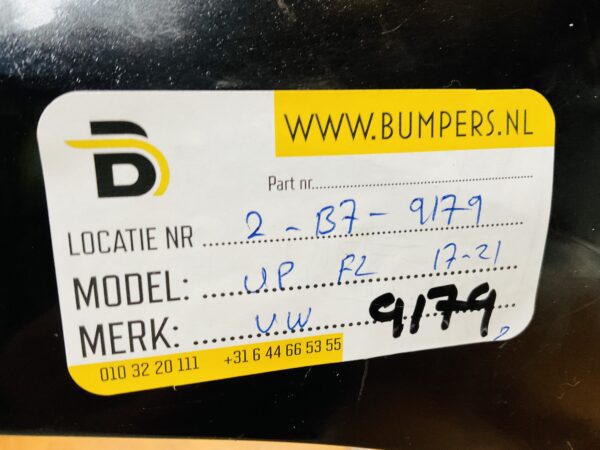 BUMPER Volkswagen Up Facelift 2017-2021 VOORBUMPER 2-B7-9179z