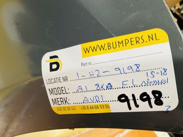 BUMPER Audi A1 8xA Normaal Facelift 2015-2019 VOORBUMPER 1-H2-9198z