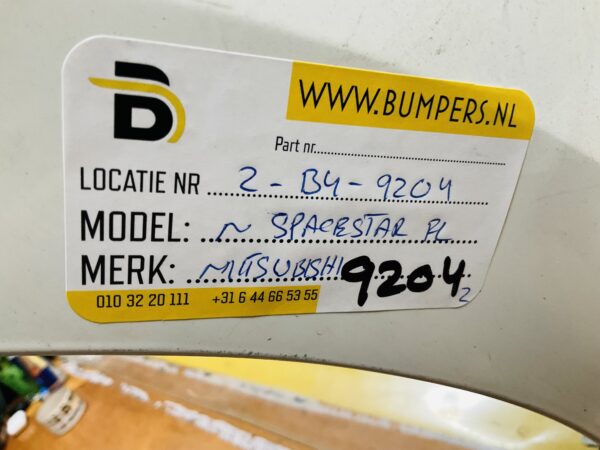 BUMPER Mitsubishi Spacestar Facelift VOORBUMPER 2-B4-9204z