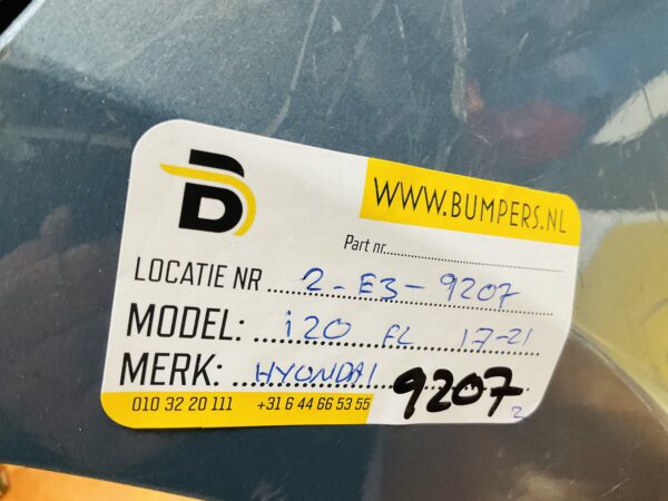 BUMPER Hyundai i20 Facelift 2017-2021 VOORBUMPER 2-E3-9207z