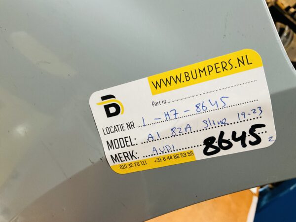 BUMPER Audi A1 82A Sline S-Line KLS 2019-2023 VOORBUMPER 1-H7-8645z