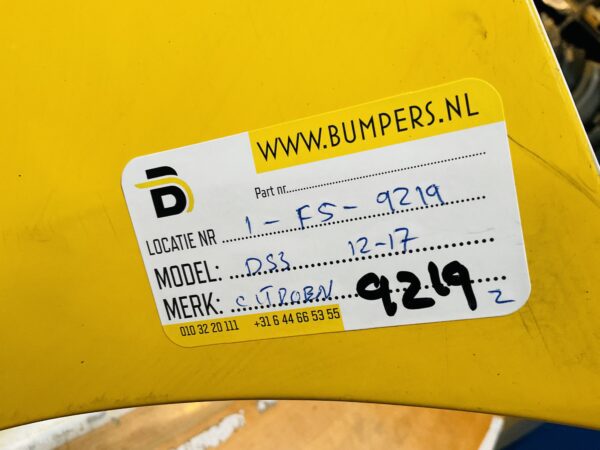 BUMPER Citroen DS3 2013-2016 VOORBUMPER 1-F5-9219z