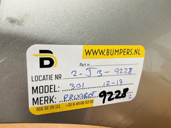 BUMPER Peugeot 301 2012-2017 VOORBUMPER 2-J3-9228z
