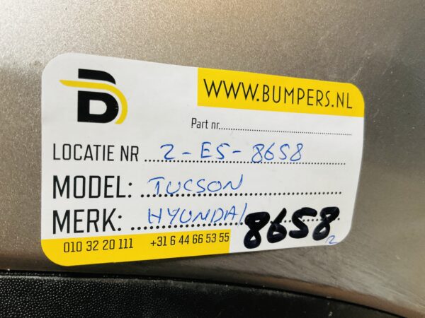 BUMPER Hyundai Tucson 2015-2018 VOORBUMPER 2-E5-8658z