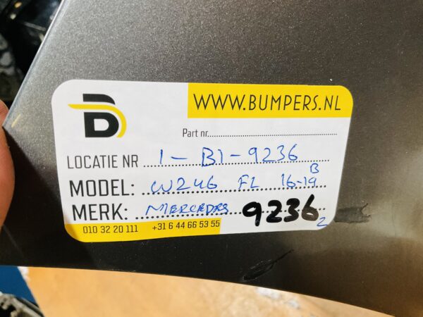 BUMPER Mercedes B Klasse W246 Facelift 2016-2019 6xpdc VOORBUMPER 1-B1-9236z