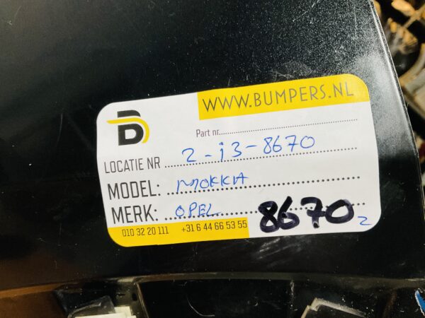 BUMPER Opel Mokka  VOORBUMPER 2-i3-8670z