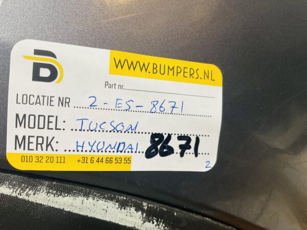 BUMPER Hyundai Tucson 2015-2018 VOORBUMPER 2-E5-8671z