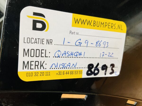 BUMPER Nissan Qashqai + Grill 4xpdc 2017-2021 VOORBUMPER 1-G9-8693z