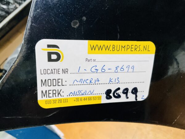 BUMPER Nissan Micra K13 VOORBUMPER 1-G6-8699z