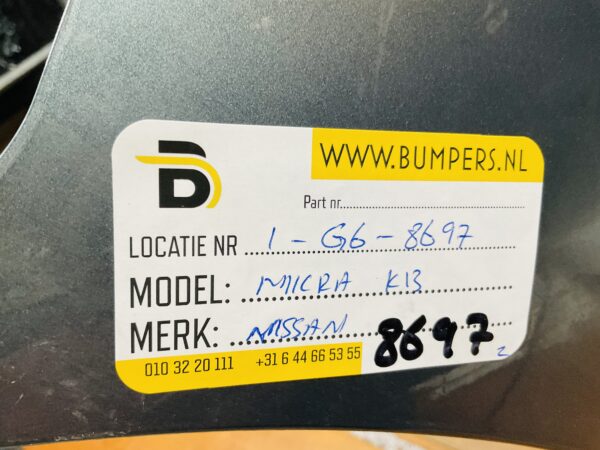 BUMPER Nissan Micra K13 VOORBUMPER 1-G6-8697z