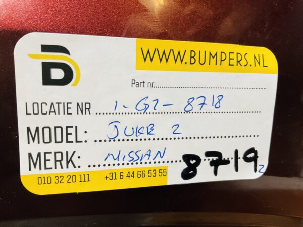 BUMPER Nissan Juke 2 VOORBUMPER 1-G2-8719z