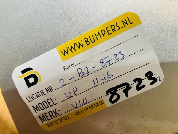 BUMPER Volkswagen UP 2011-2016 VOORBUMPER 2-B2-8723z