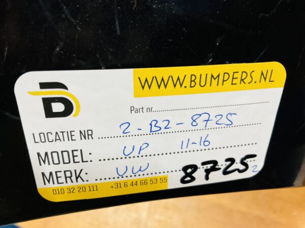 BUMPER Volkswagen UP 2011-2016 VOORBUMPER 2-B2-8725z