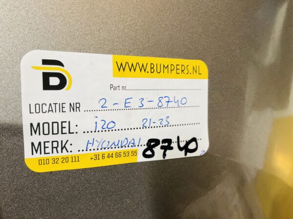 BUMPER Hyundai i20 2021-2023  VOORBUMPER 2-E3-8740z