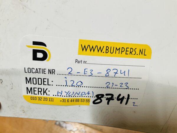 BUMPER Hyundai i20 2021-2023  VOORBUMPER 2-E3-8741z