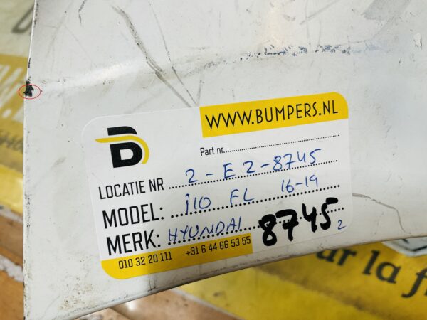 BUMPER Hyundai i10 Facelift 2016-2019  VOORBUMPER 2-E2-8745z