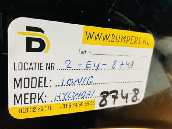 BUMPER Hyundai Ioniq  VOORBUMPER 2-E4-8748z