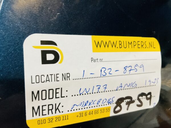 BUMPER Mercedes A Klasse W177 AMG 6xpdc 2019-2023 VOORBUMPER 1-B2-8759z
