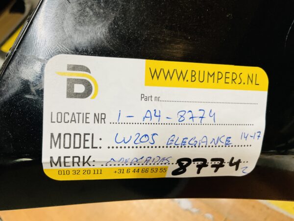 BUMPER Mercedes C Klasse W205 Elegance 6xpdc 2014-2017 VOORBUMPER 1-B3-8774z