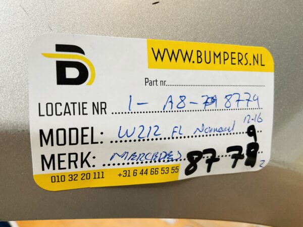 BUMPER Mercedes E Klasse W212 Normaal Facelift 6xpdc 2012-2016 VOORBUMPER 1-A8-8779z