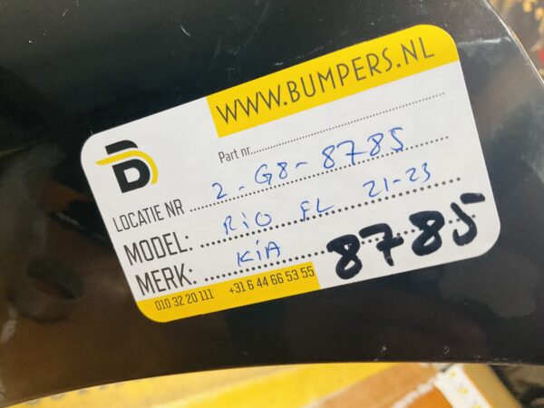 BUMPER Kia Rio Facelift 2021-2023 VOORBUMPER 2-G8-8785z