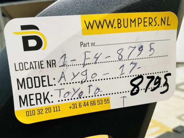 Bumper Toyota Aygo X 2022-2024 52112OH120 Voorbumper 1-E4-8795Z