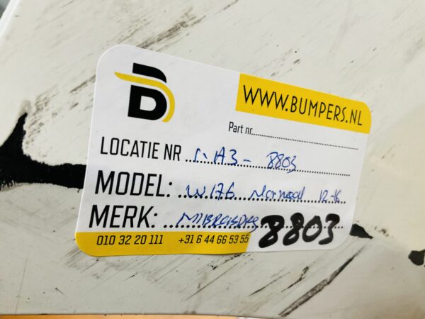 BUMPER Mercedes A Klasse W176 Normaal 2012-2016 VOORBUMPER 1-A3-8803z