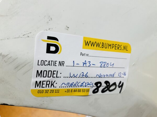 BUMPER Mercedes A Klasse W176 Normaal 2012-2016 VOORBUMPER 1-A3-8804z