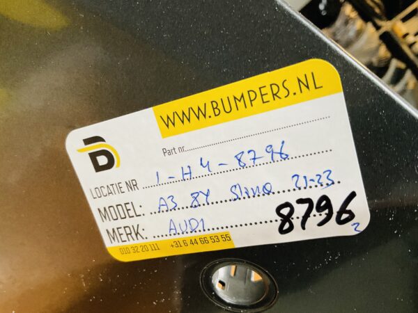 BUMPER Audi A3 8Y Sline S-Line KLS 6xpdc 2021-2023 VOORBUMPER 1-H4-8796z