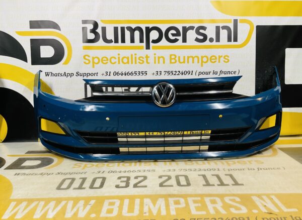 BUMPER Volkswagen Polo 2G  + Grill 4xpdc 2017-2021 VOORBUMPER 1-C3-8820z