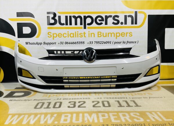 BUMPER Volkswagen Polo 2G + Grill 4xpdc 2017-2021 VOORBUMPER 1-C3-8821z
