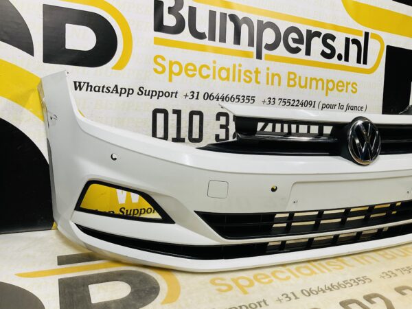 BUMPER Volkswagen Polo 2G + Grill 4xpdc 2017-2021 VOORBUMPER 1-C3-8821z