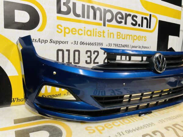 BUMPER Volkswagen Polo 2G + Grill 4xpdc 2017-2021 VOORBUMPER 1-C3-8822z