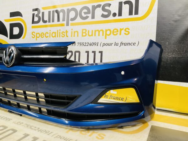BUMPER Volkswagen Polo 2G + Grill 4xpdc 2017-2021 VOORBUMPER 1-C3-8823z